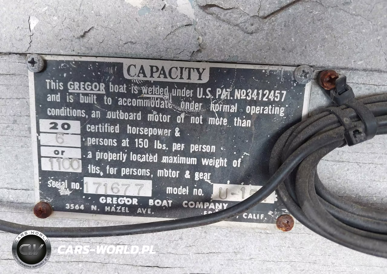 1968 Gregor 14 Boat On Trailer VIN:171677 - 9