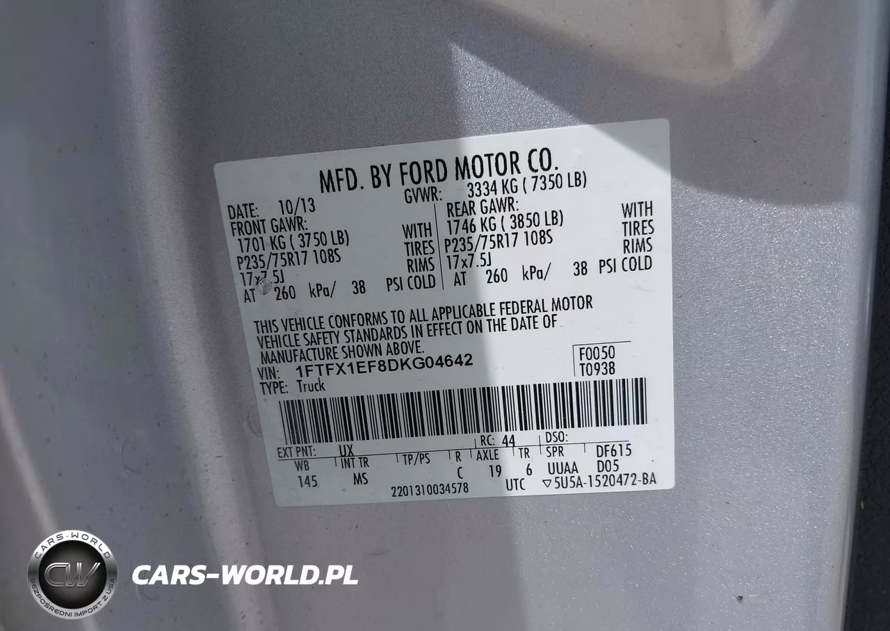 2013 Ford F-150 Xlt VIN:1FTFX1EF8DKG04642 - 9