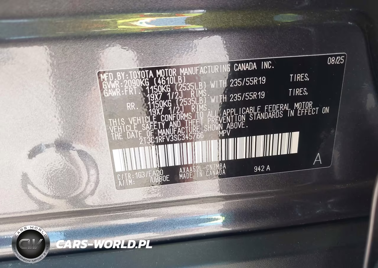 2025 Toyota Rav4 Xle Premium VIN:2T3C1RFV3SC345766 - 9