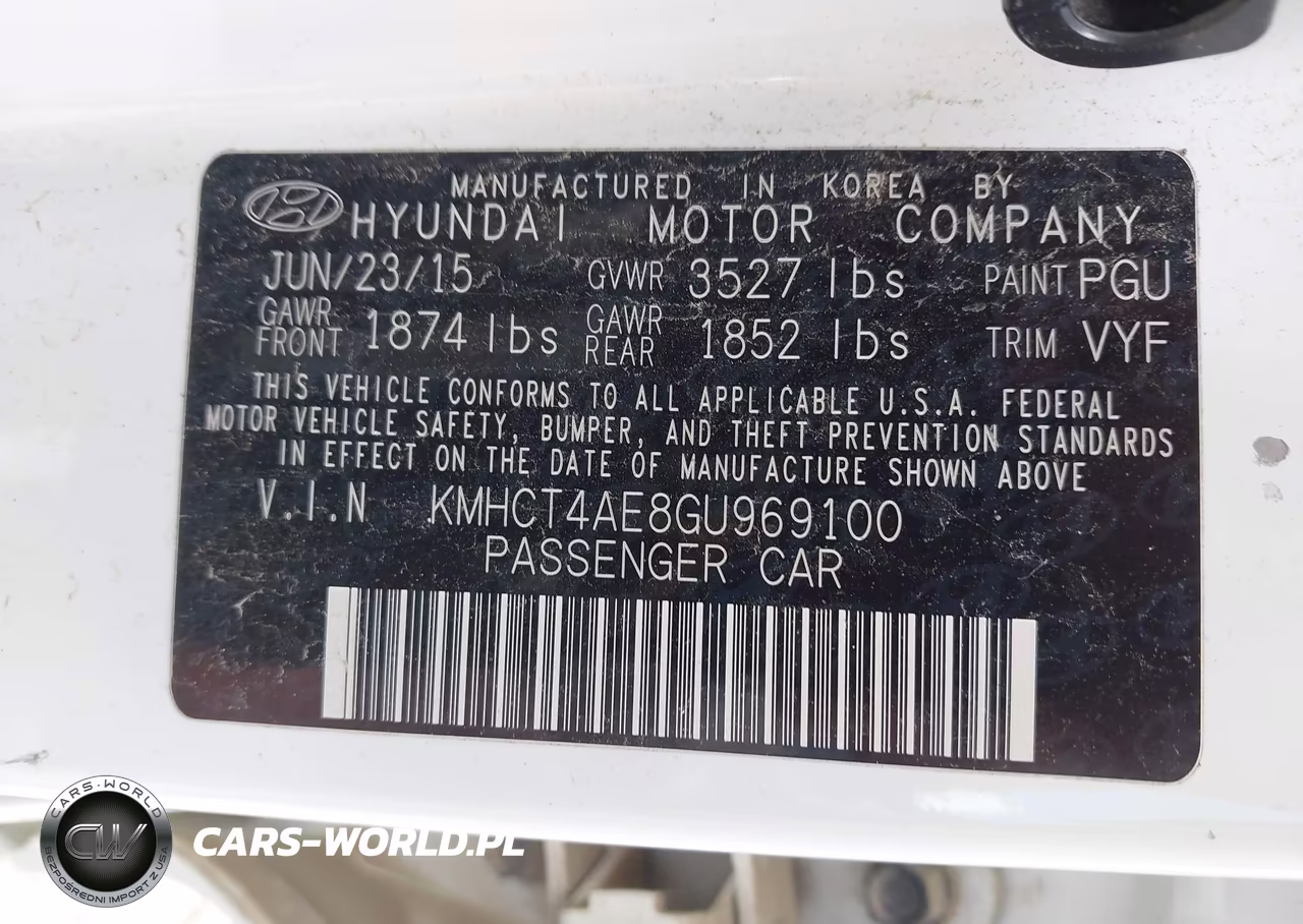 2016 Hyundai Accent Se VIN:KMHCT4AE8GU969100 - 9