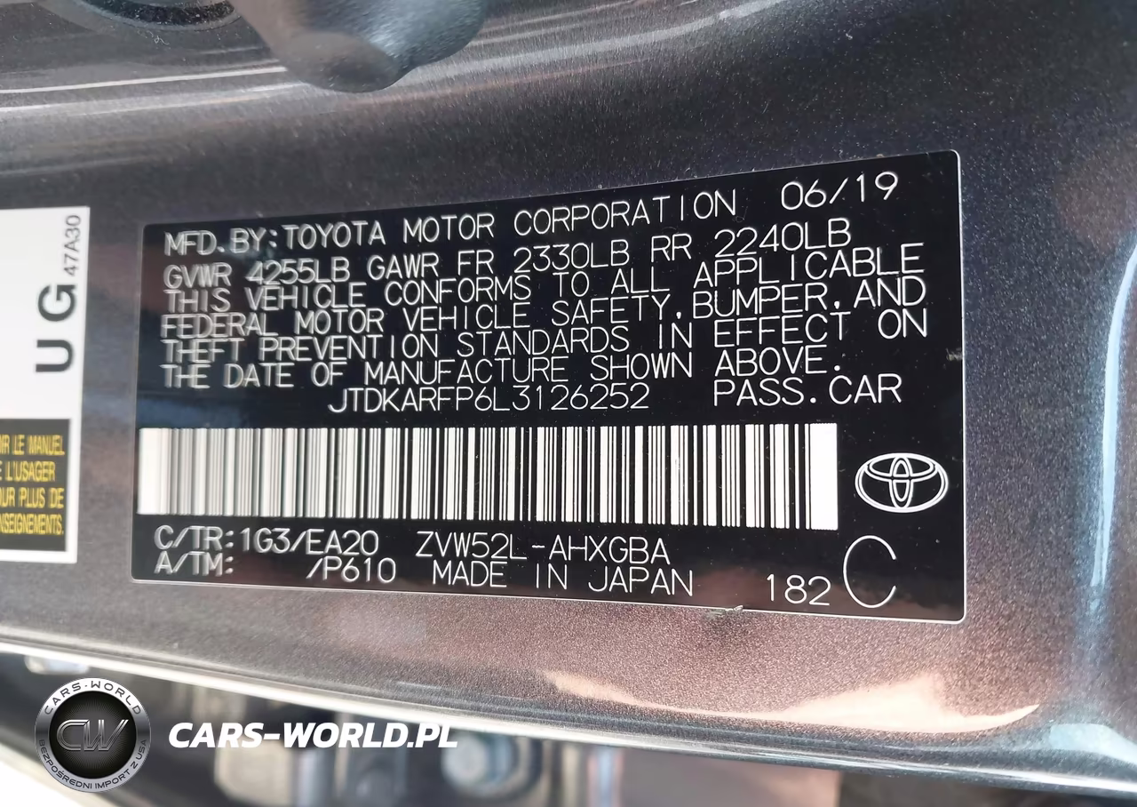 2020 Toyota Prius Prime Limited VIN:JTDKARFP6L3126252 - 9