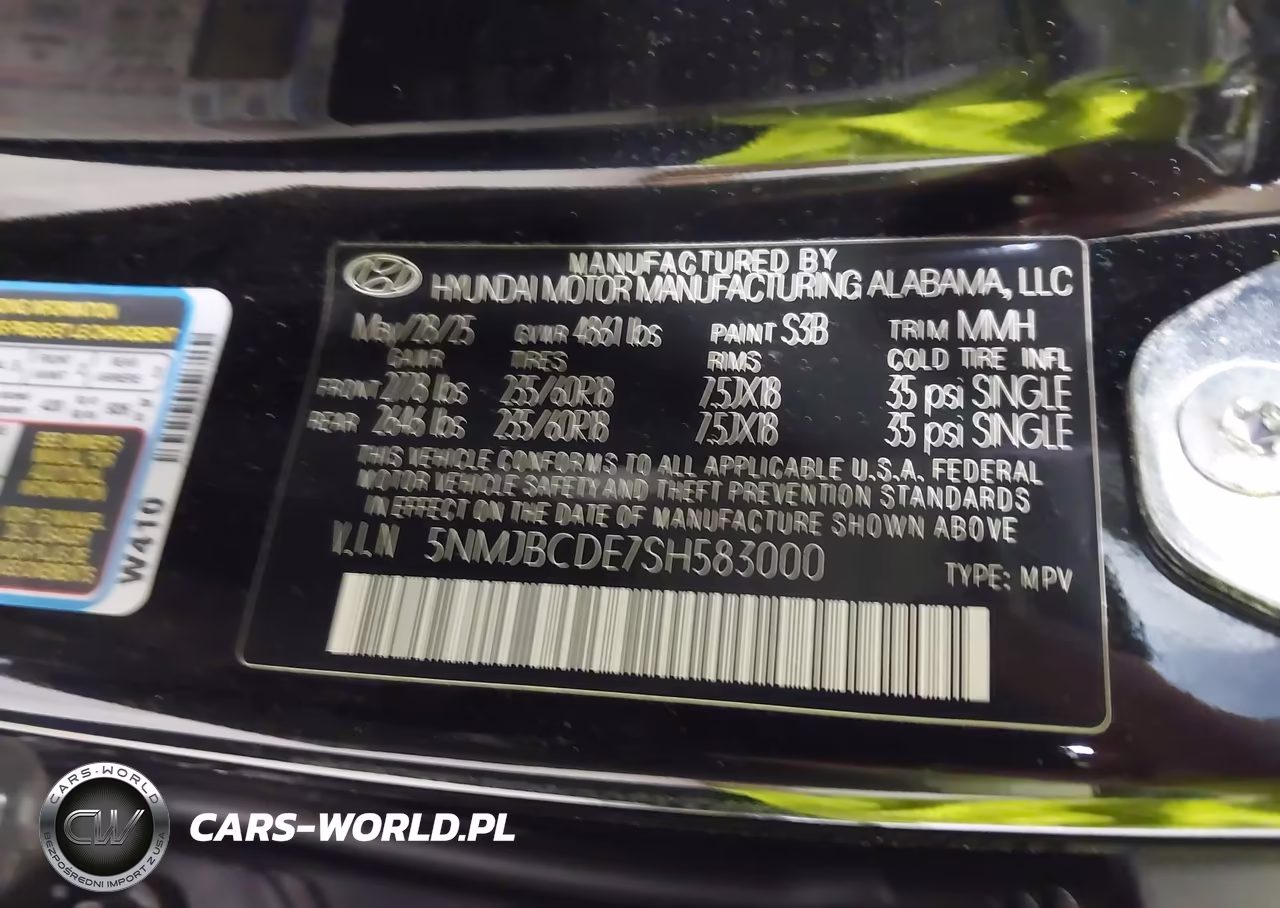 2025 Hyundai Tucson Sel VIN:5NMJBCDE7SH583000 - 9