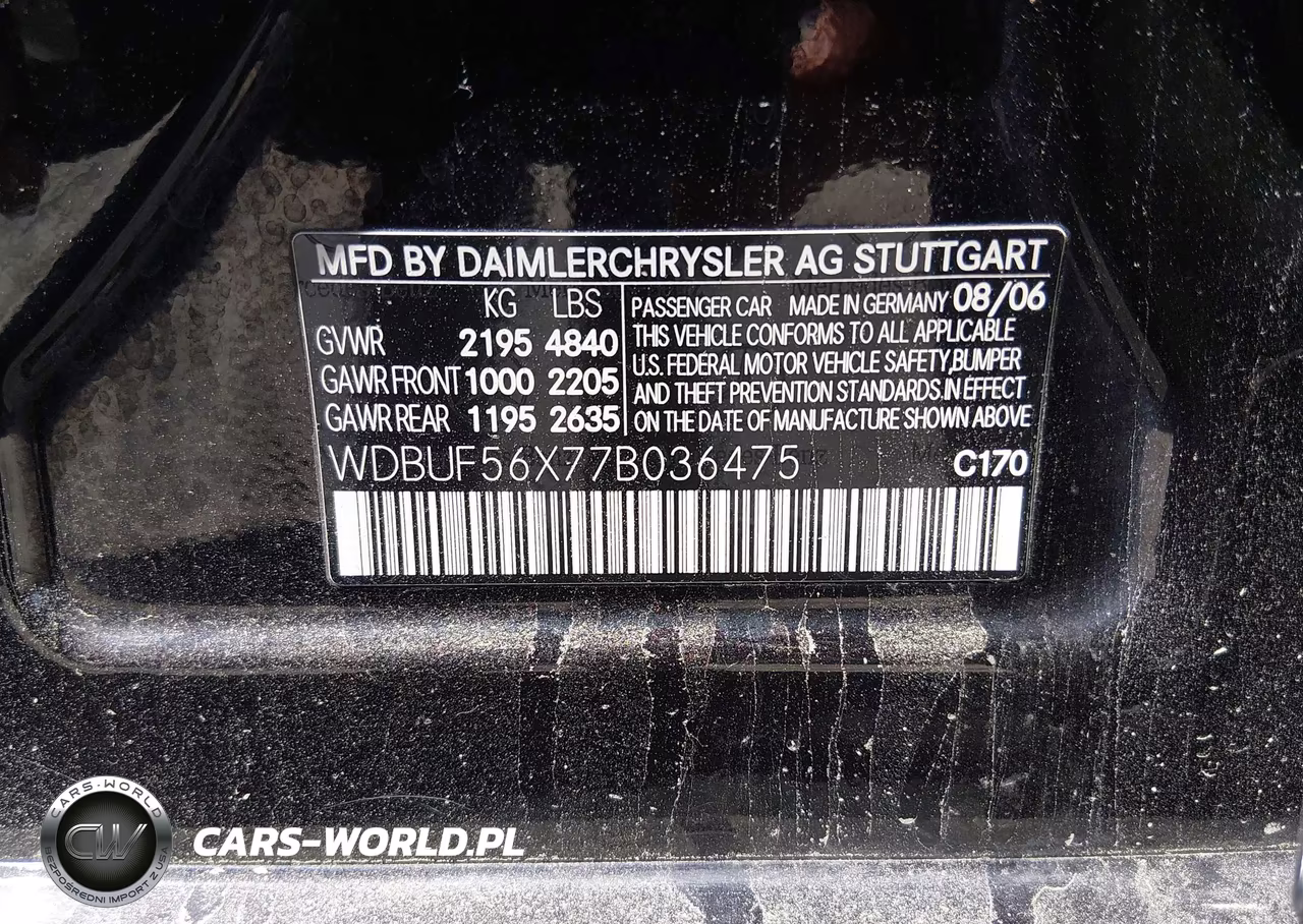2007 Mercedes-Benz E 350 VIN:WDBUF56X77B036475 - 9