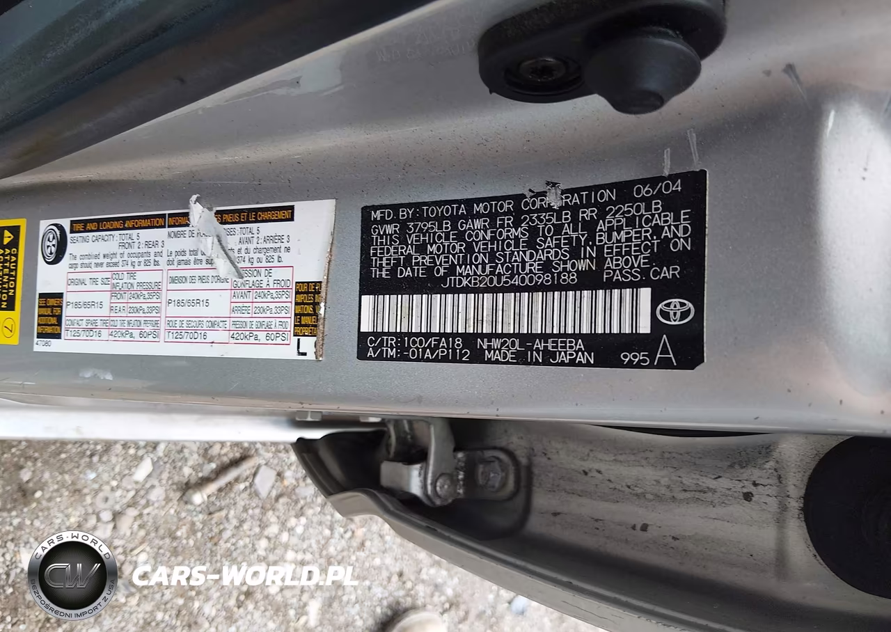 2004 Toyota Prius VIN:JTDKB20U540098188 - 9