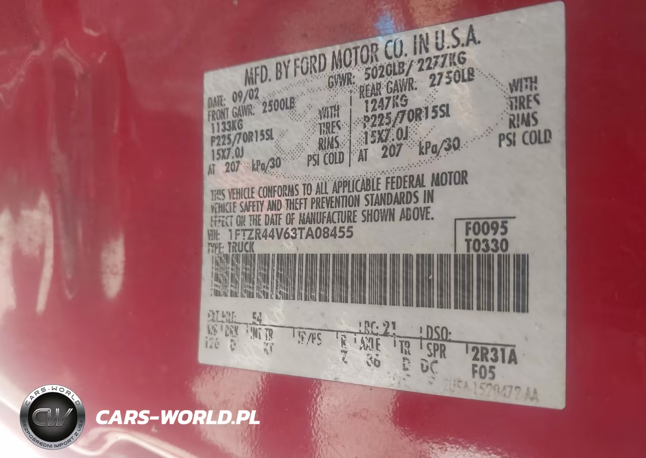 2003 Ford Ranger Edge-Tremor-Xlt VIN:1FTZR44V63TA08455 - 9