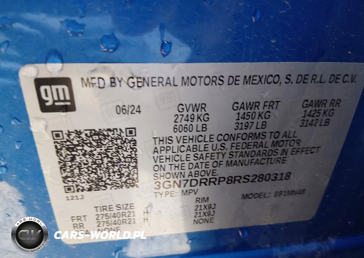 2024 Chevrolet Equinox Ev Rs VIN:3GN7DRRP8RS280318 - 9