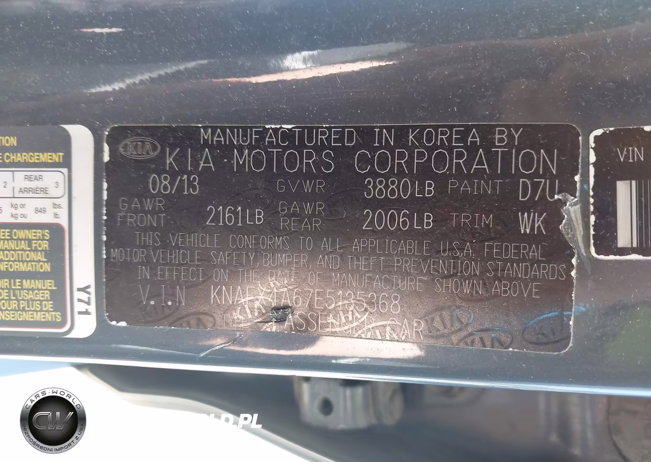 2014 Kia Forte Lx VIN:KNAFX4A67E5135368 - 9