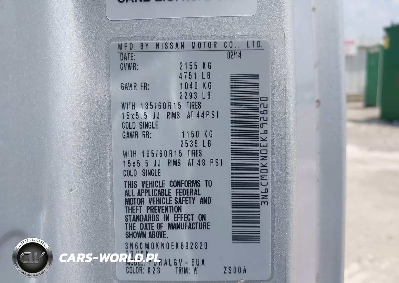 2014 Nissan Nv200 Sv VIN:3N6CM0KN0EK692820 - 9