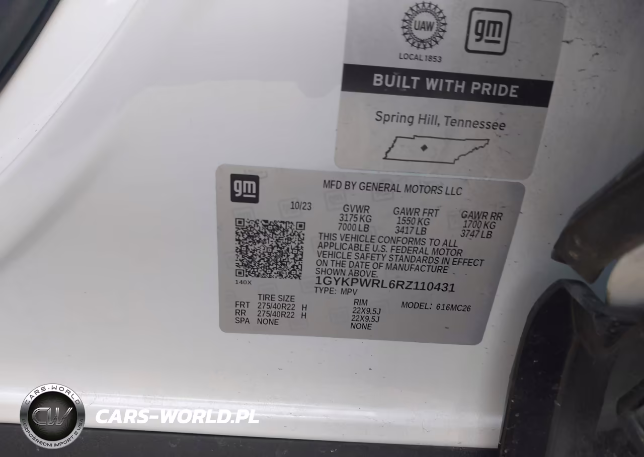 2024 Cadillac Lyriq Sport W-1Sk VIN:1GYKPWRL6RZ110431 - 9