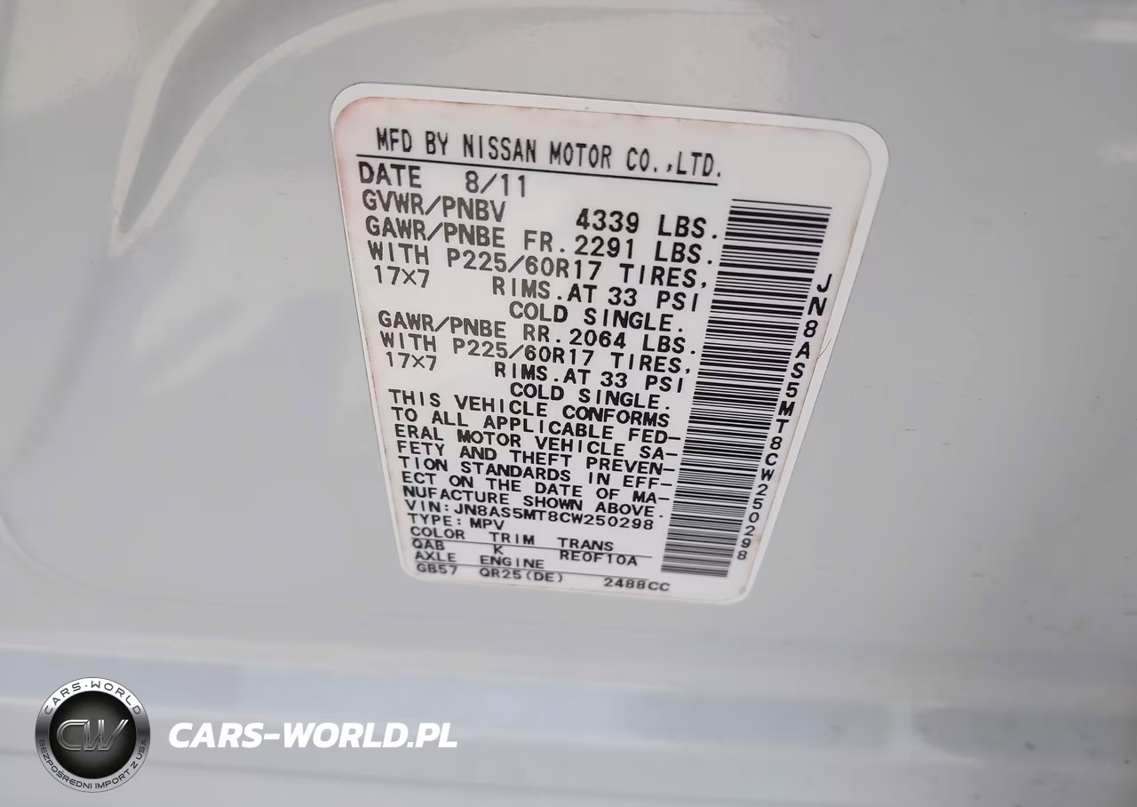 2012 Nissan Rogue Sv VIN:JN8AS5MT8CW250298 - 9