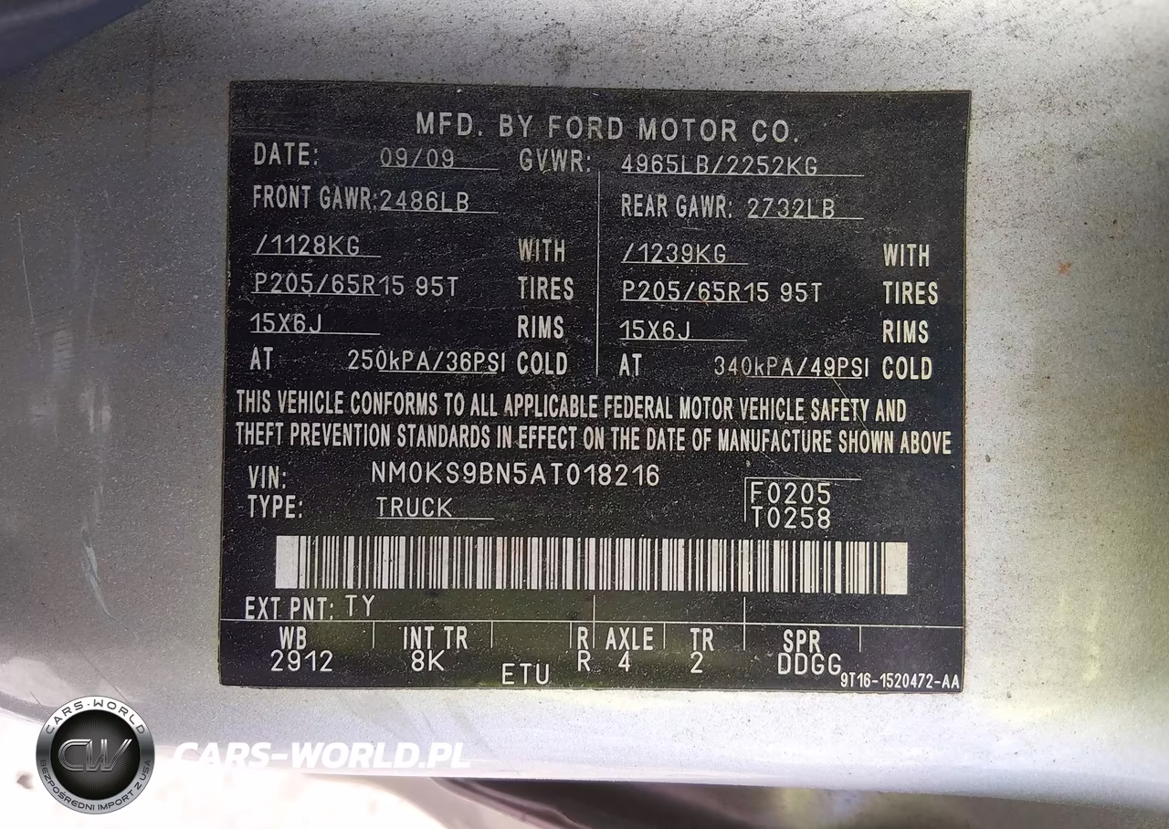 2010 Ford Transit Connect Xlt VIN:NM0KS9BN5AT018216 - 9