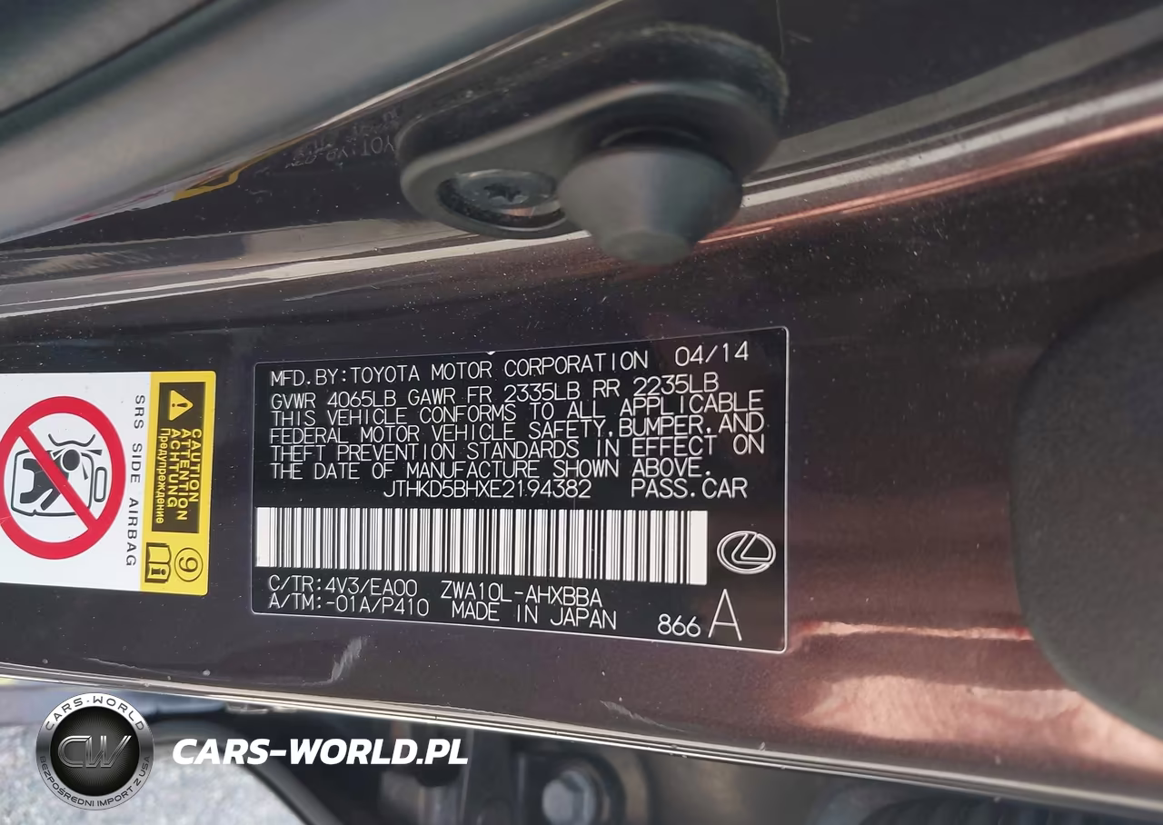 2014 Lexus Ct 200H VIN:JTHKD5BHXE2194382 - 9