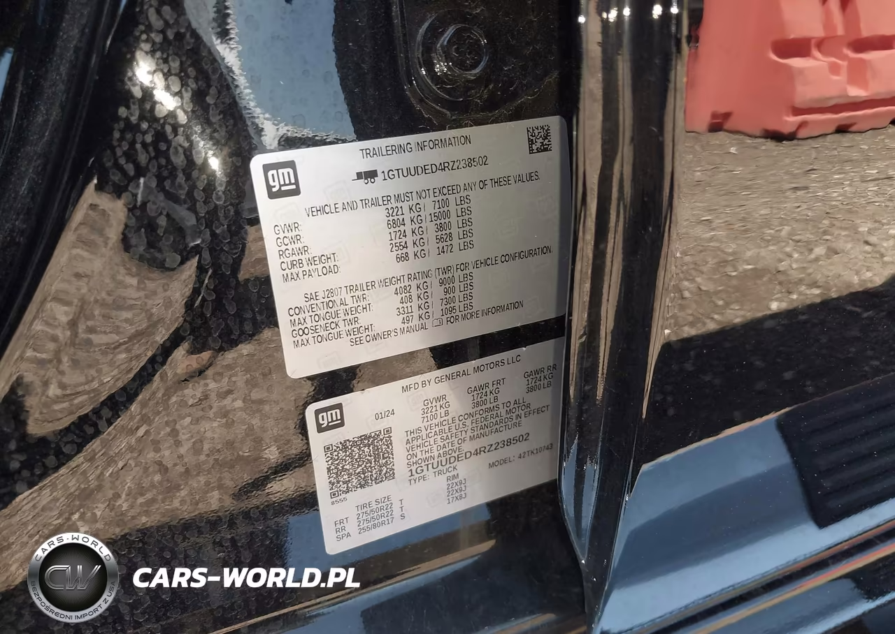 2024 GMC Sierra 1500 4Wd Standard Box Slt VIN:1GTUUDED4RZ238502 - 9