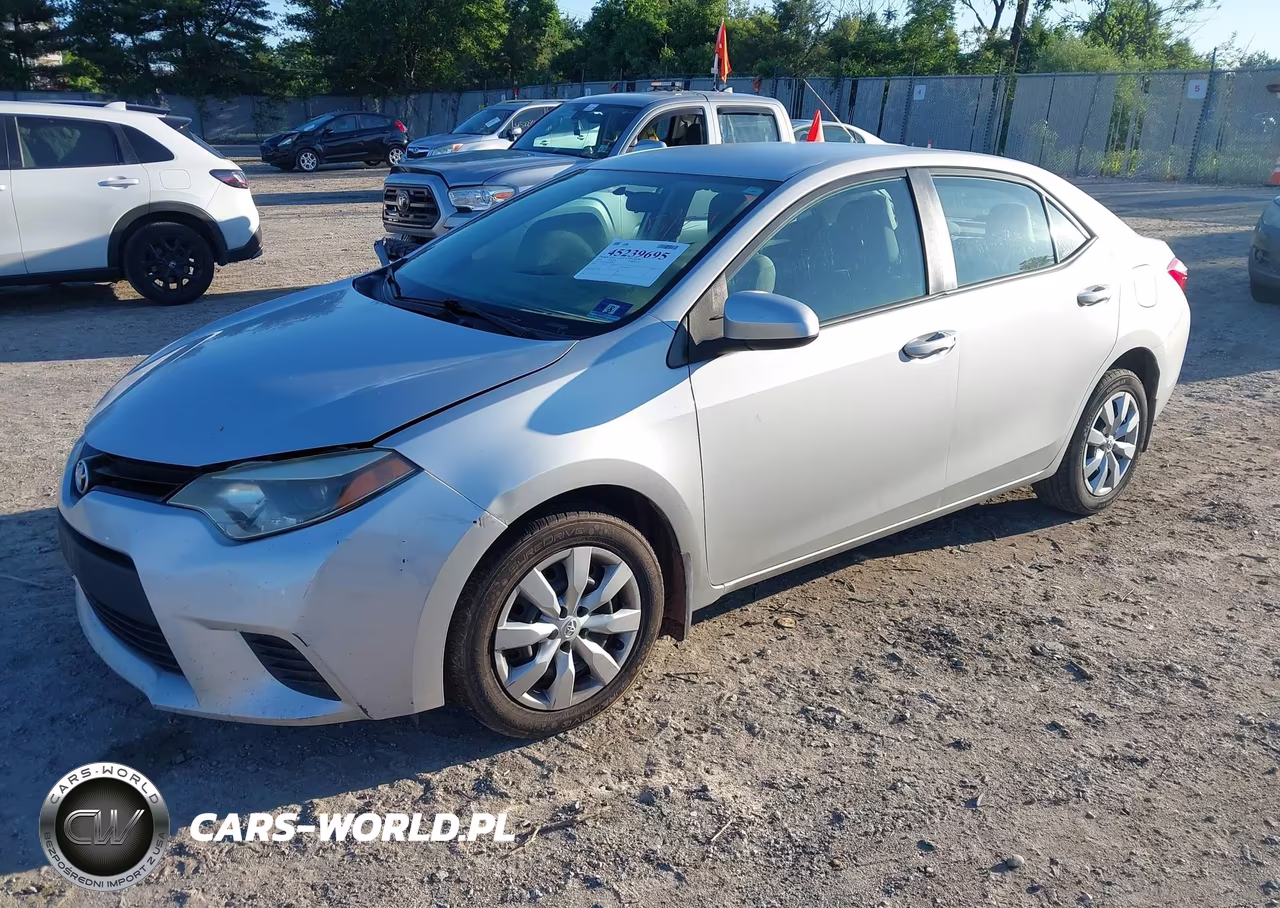 2014 Toyota Corolla Le VIN:5YFBURHE0EP067843 - 2