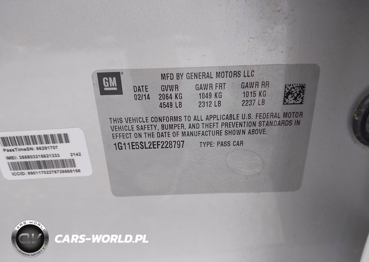 2014 Chevrolet Malibu 2Lt VIN:1G11E5SL2EF228797 - 9