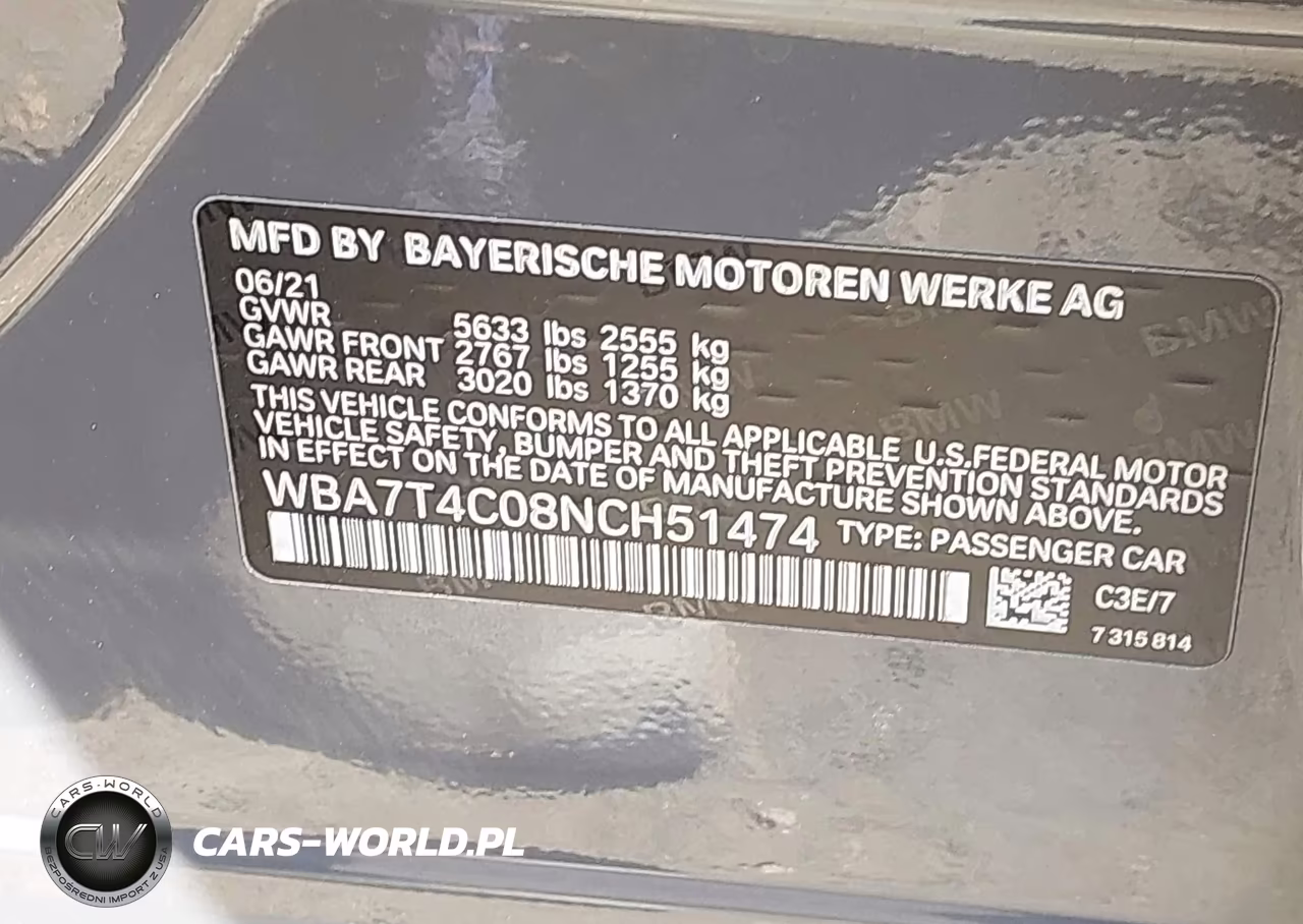 2022 BMW 740 I xDrive VIN:WBA7T4C08NCH51474 - 9