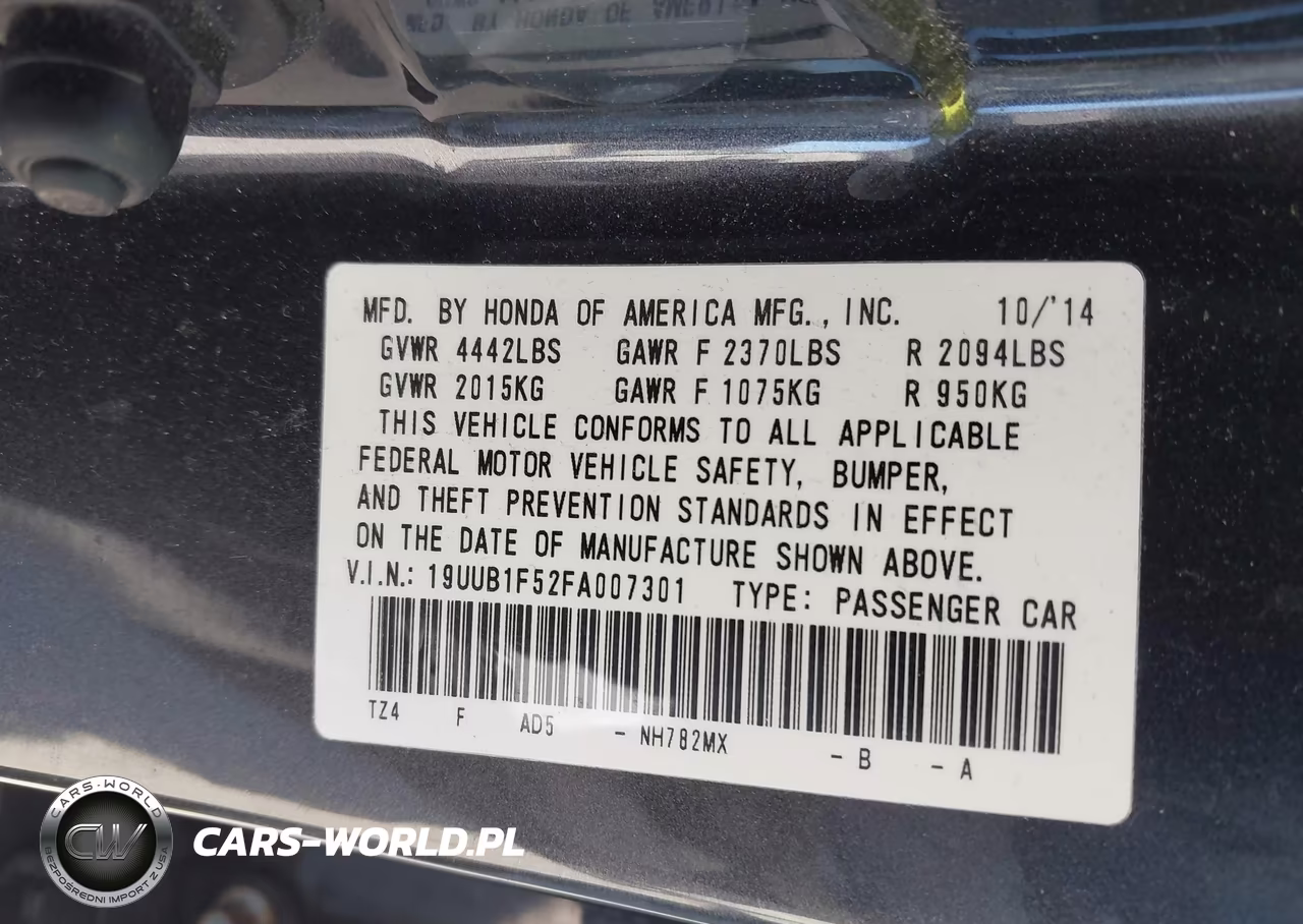2015 Acura Tlx Tech VIN:19UUB1F52FA007301 - 9