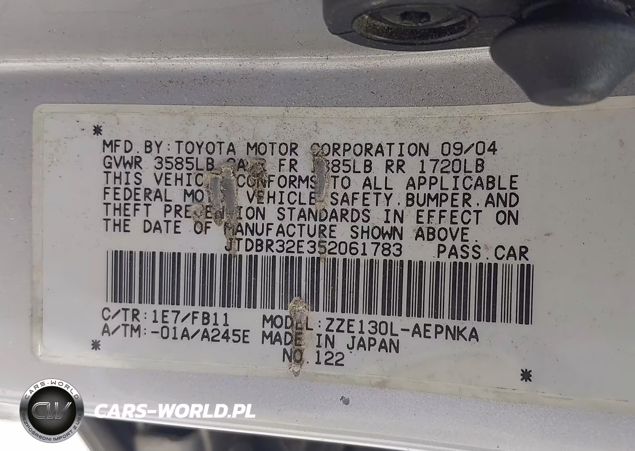 2005 Toyota Corolla Le VIN:JTDBR32E352061783 - 9