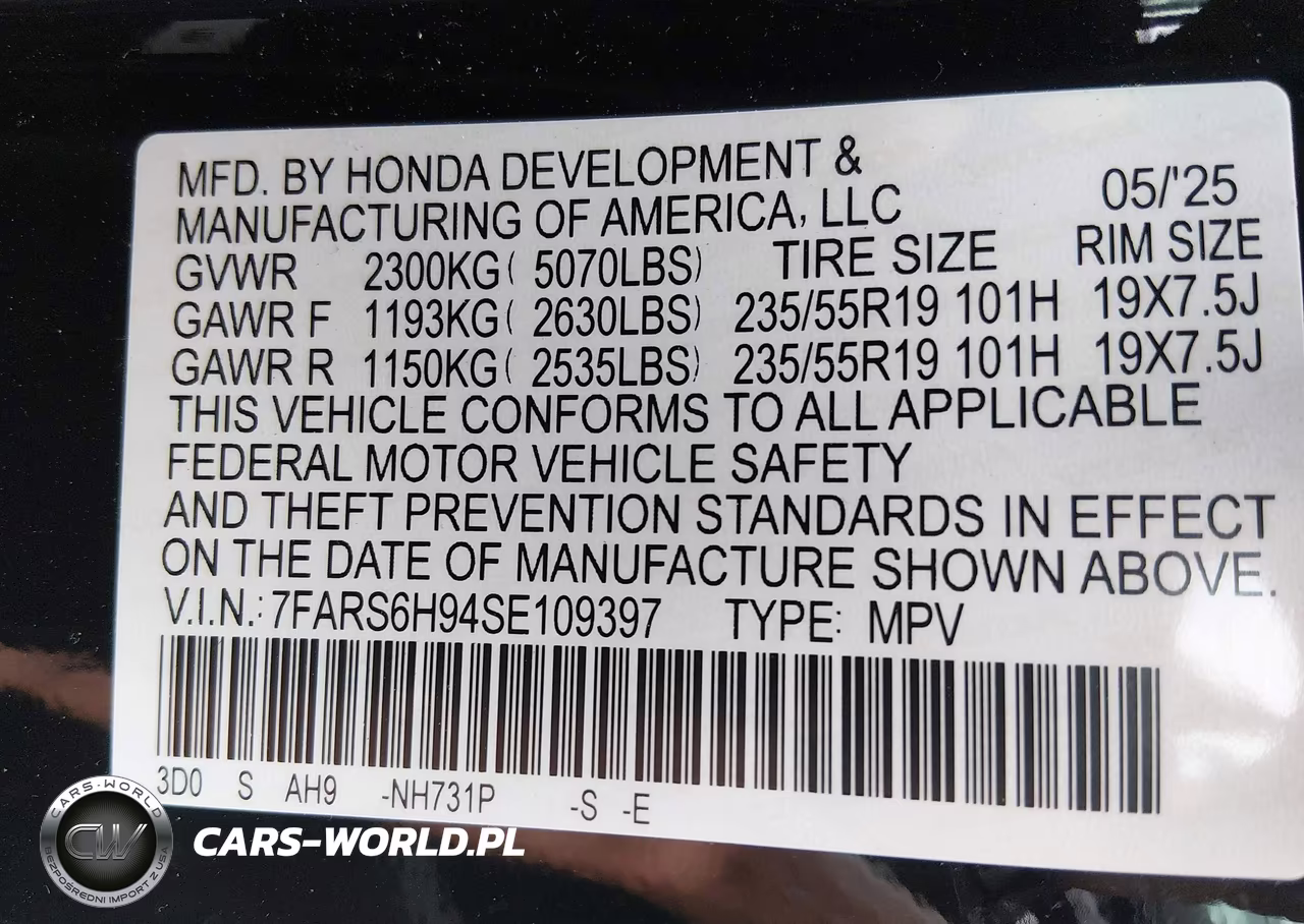 2025 Honda Cr-V Hybrid Sport Touring VIN:7FARS6H94SE109397 - 9