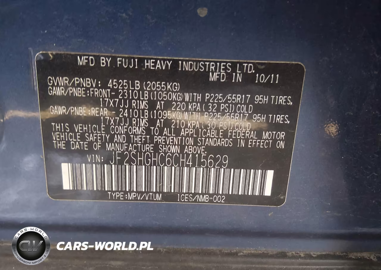 2012 Subaru Forester 2.5Xt Touring VIN:JF2SHGHC6CH415629 - 9