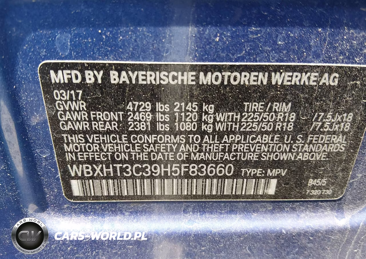 2017 BMW X1 xDrive28I VIN:WBXHT3C39H5F83660 - 9