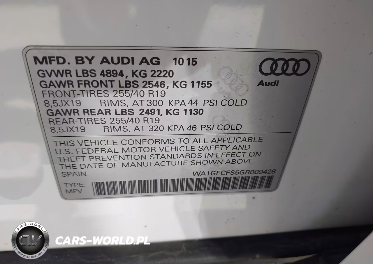 2016 Audi Q3 2.0T Premium Plus VIN:WA1GFCFS5GR009428 - 9