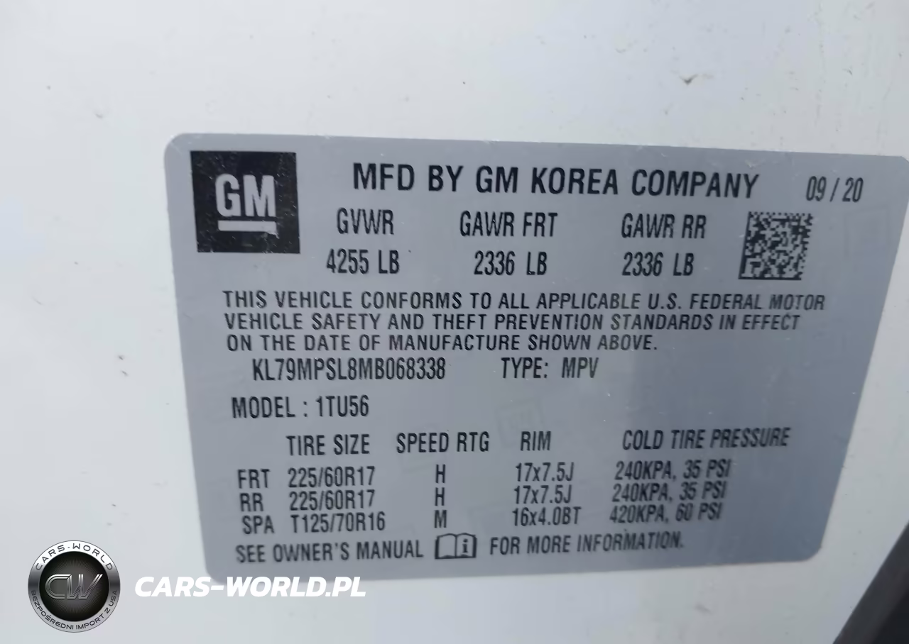 2021 Chevrolet Trailblazer Fwd Lt VIN:KL79MPSL8MB068338 - 9