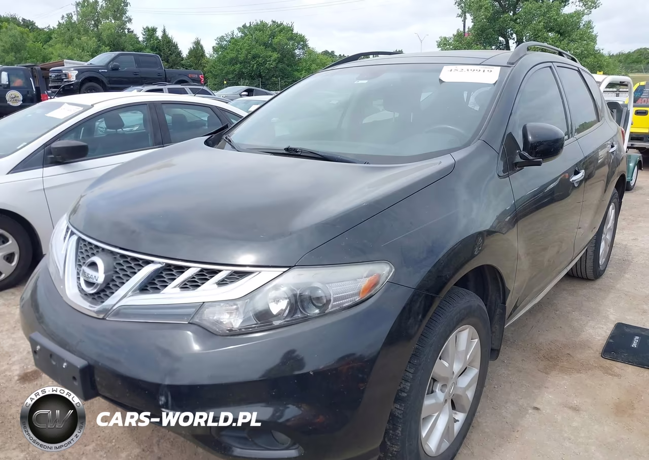 2014 Nissan Murano Sl VIN:JN8AZ1MUXEW421343 - 2