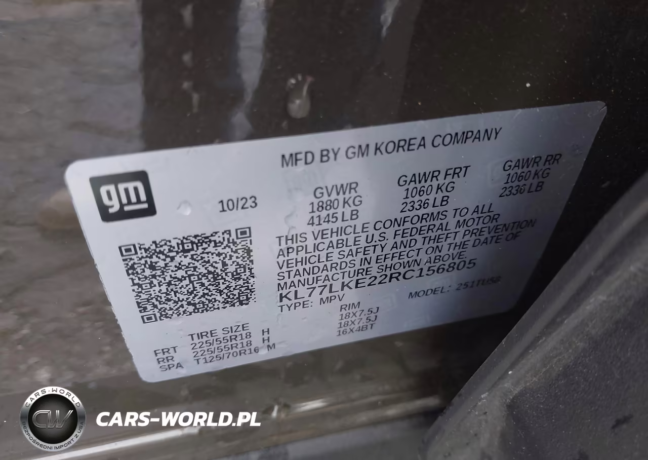 2024 Chevrolet Trax Fwd Activ VIN:KL77LKE22RC156805 - 9