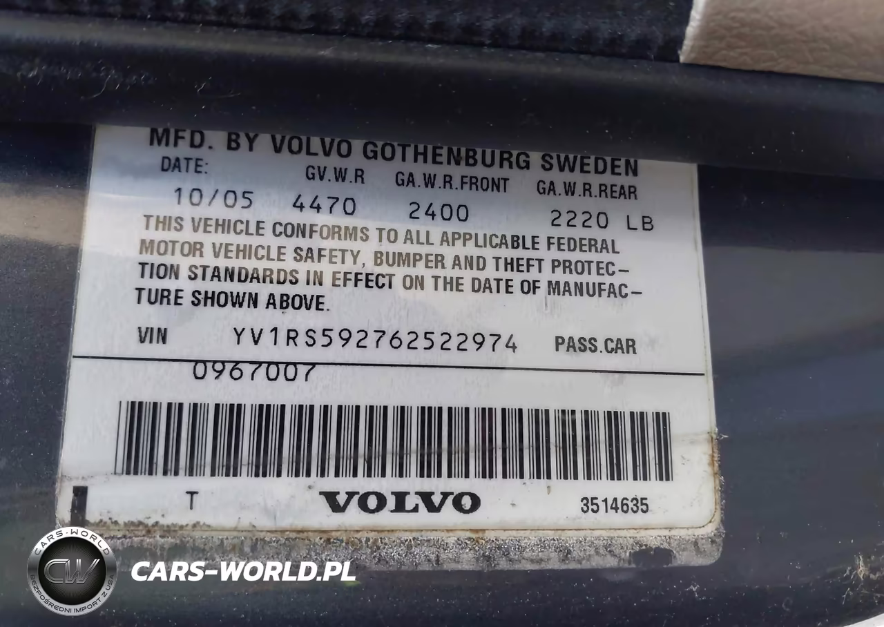 2006 Volvo S60 2.5T VIN:YV1RS592762522974 - 9