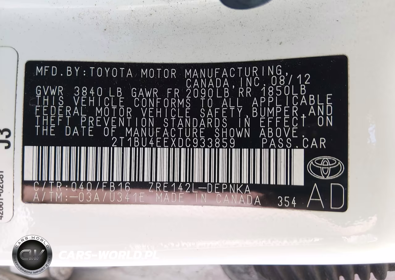 2013 Toyota Corolla Le VIN:2T1BU4EEXDC933859 - 9