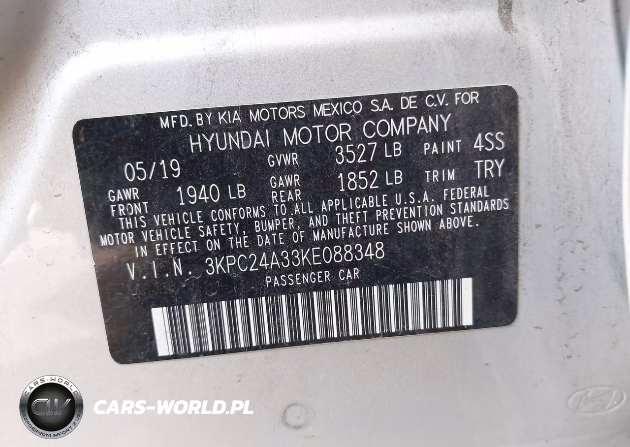 2019 Hyundai Accent Se VIN:3KPC24A33KE088348 - 9