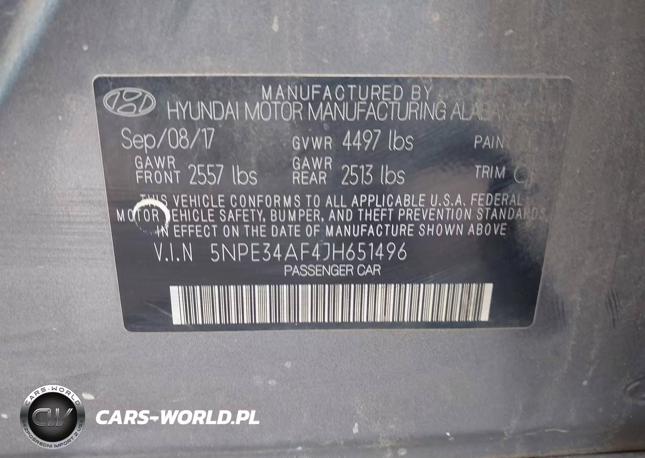 2018 Hyundai Sonata Limited VIN:5NPE34AF4JH651496 - 9