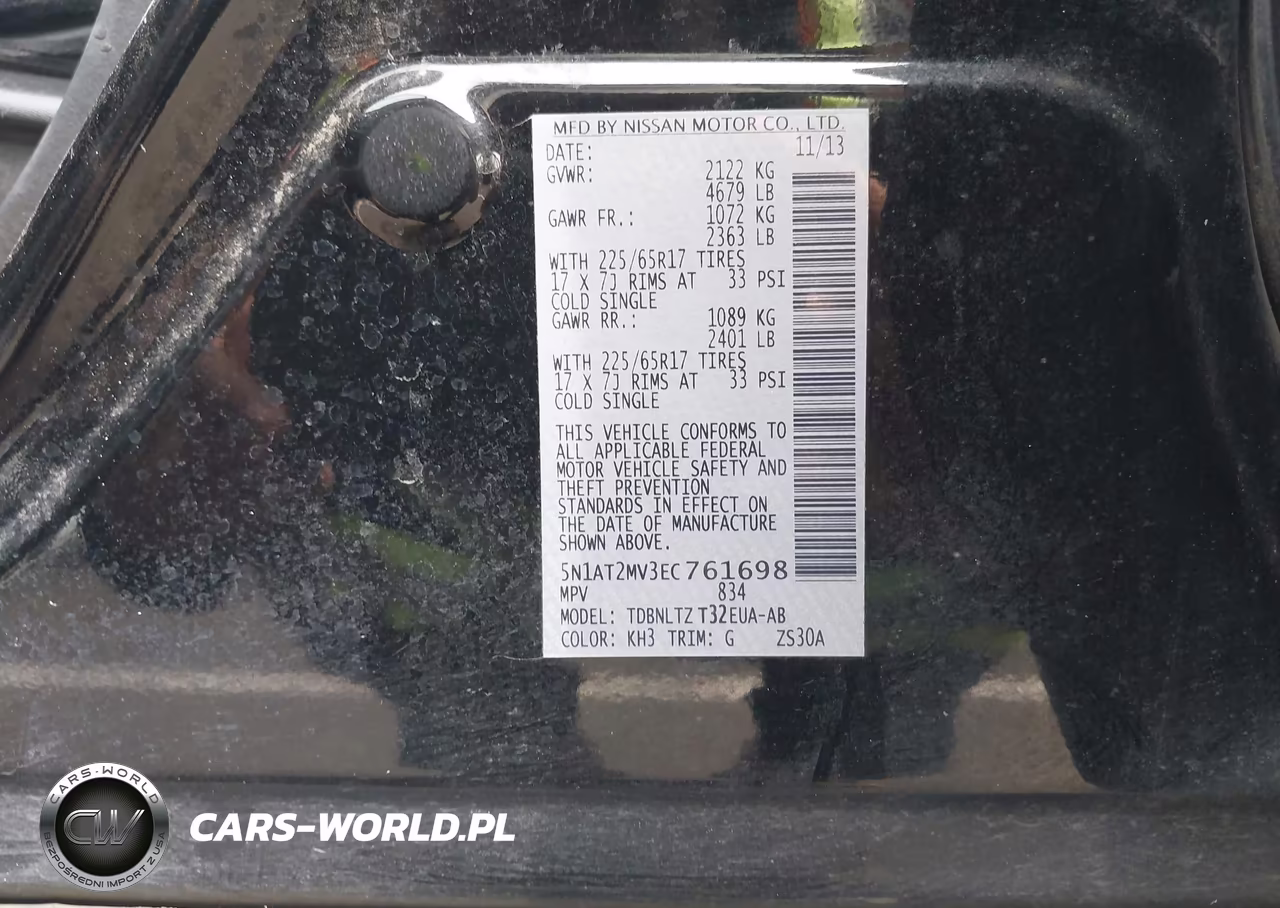 2014 Nissan Rogue Sv VIN:5N1AT2MV3EC761698 - 9