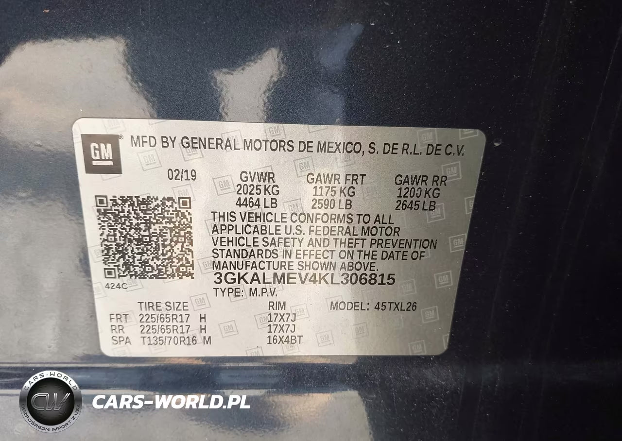 2019 GMC Terrain Sle VIN:3GKALMEV4KL306815 - 9