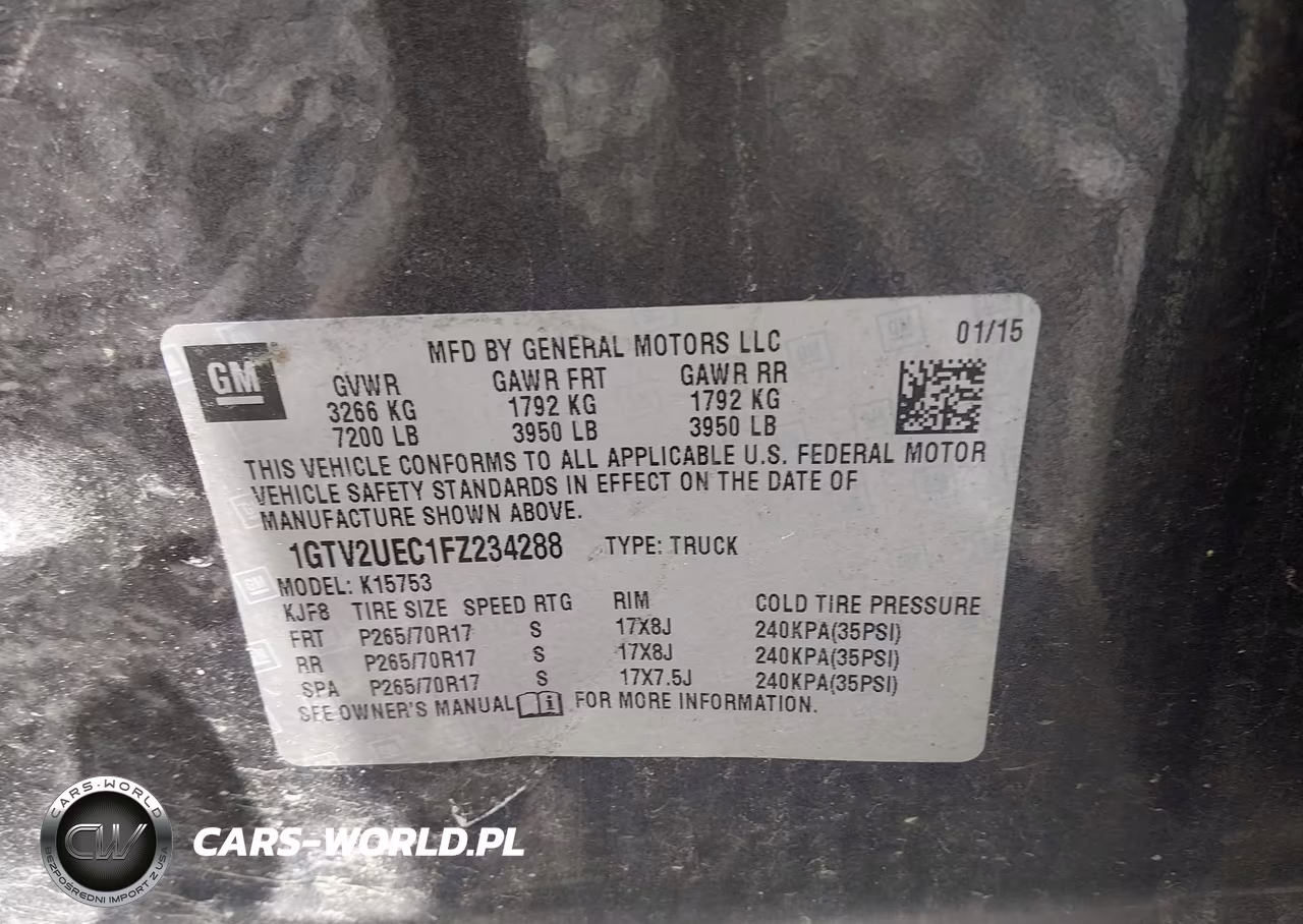 2015 GMC Sierra 1500 Sle VIN:1GTV2UEC1FZ234288 - 9