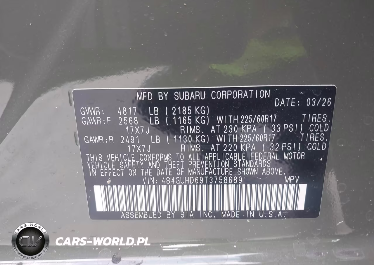 2026 Subaru Crosstrek Premium VIN:4S4GUHD69T3758689 - 9