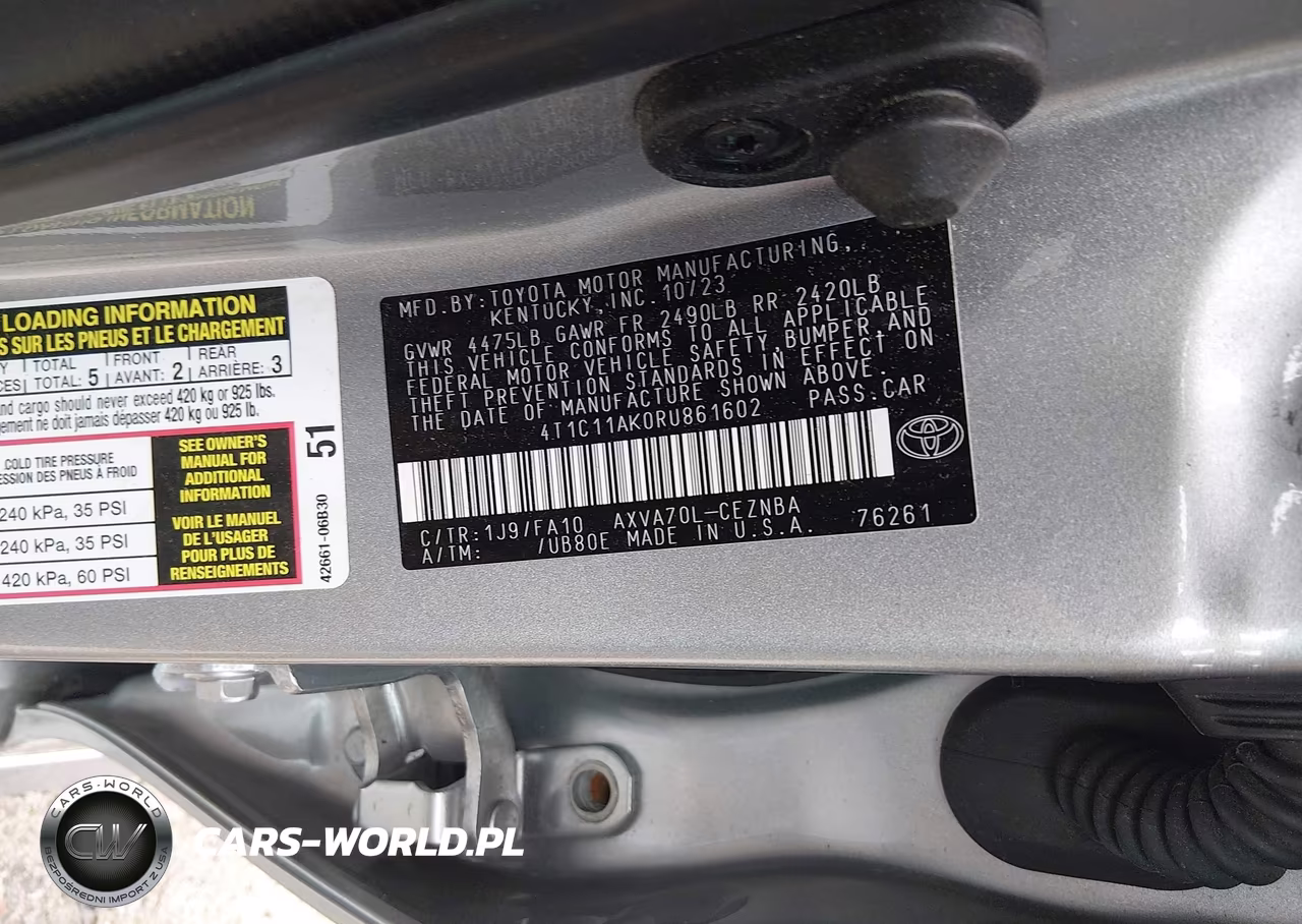 2024 Toyota Camry Le VIN:4T1C11AK0RU861602 - 9