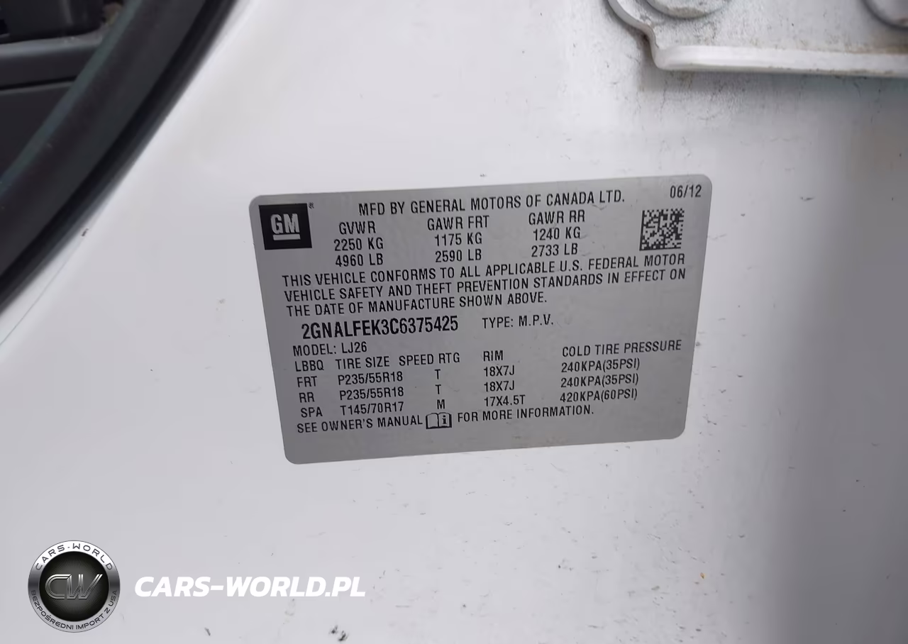2012 Chevrolet Equinox Ltz VIN:2GNALFEK3C6375425 - 9
