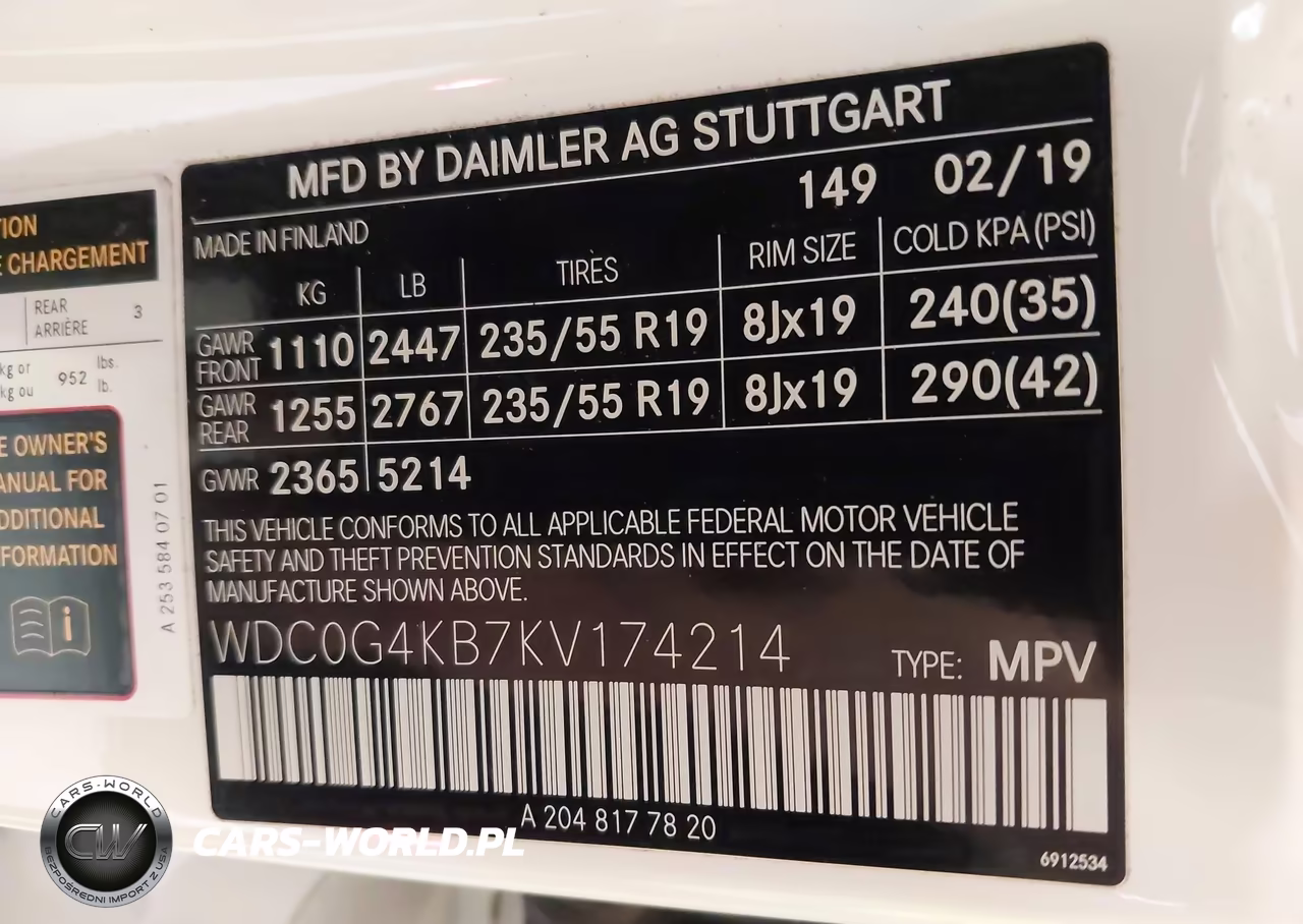 2019 Mercedes-Benz Glc 300 4Matic VIN:WDC0G4KB7KV174214 - 9