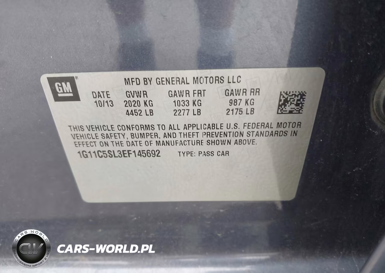 2014 Chevrolet Malibu 1Lt VIN:1G11C5SL3EF145692 - 9