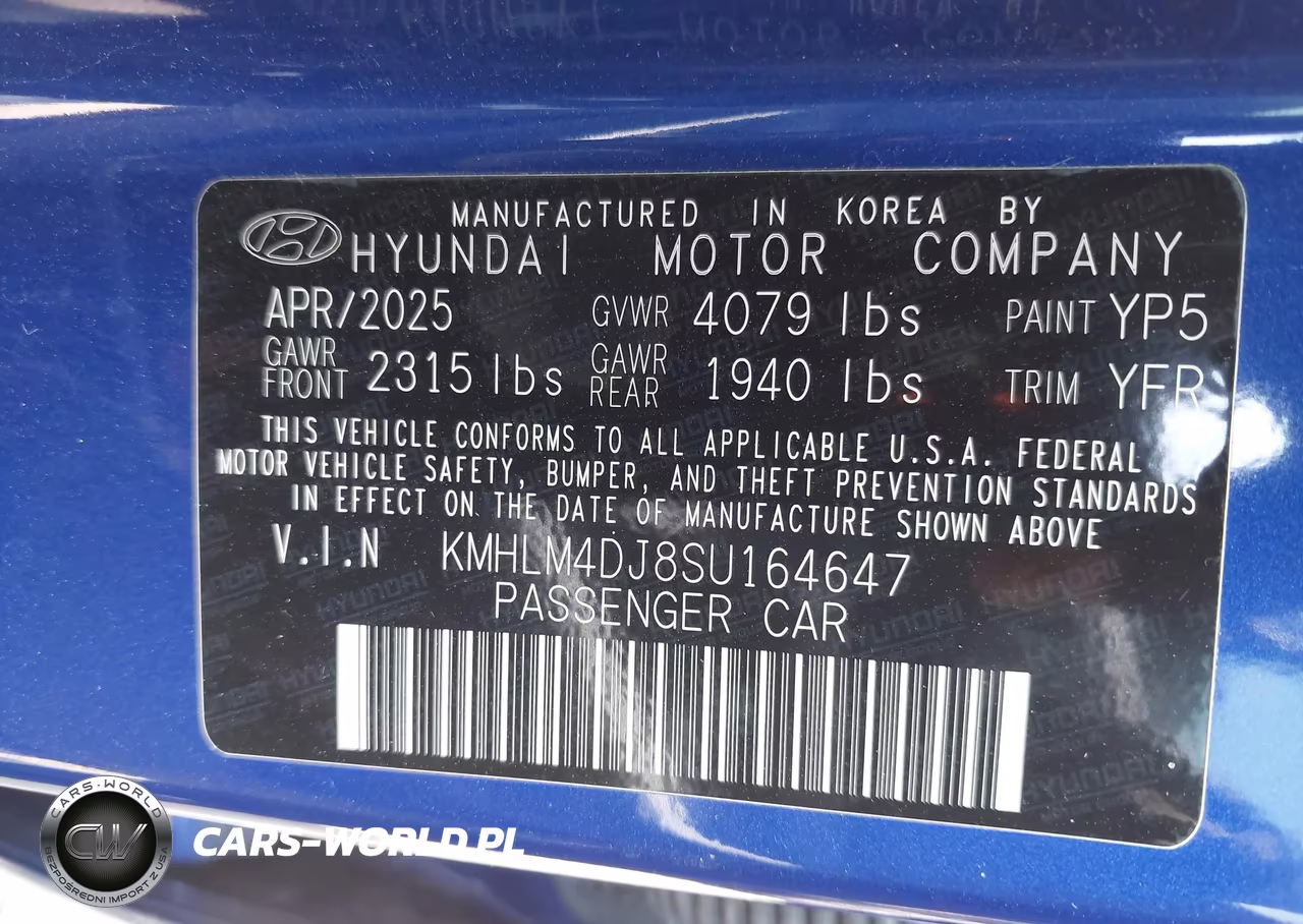 2025 Hyundai Elantra Hybrid Sel Sport VIN:KMHLM4DJ8SU164647 - 9