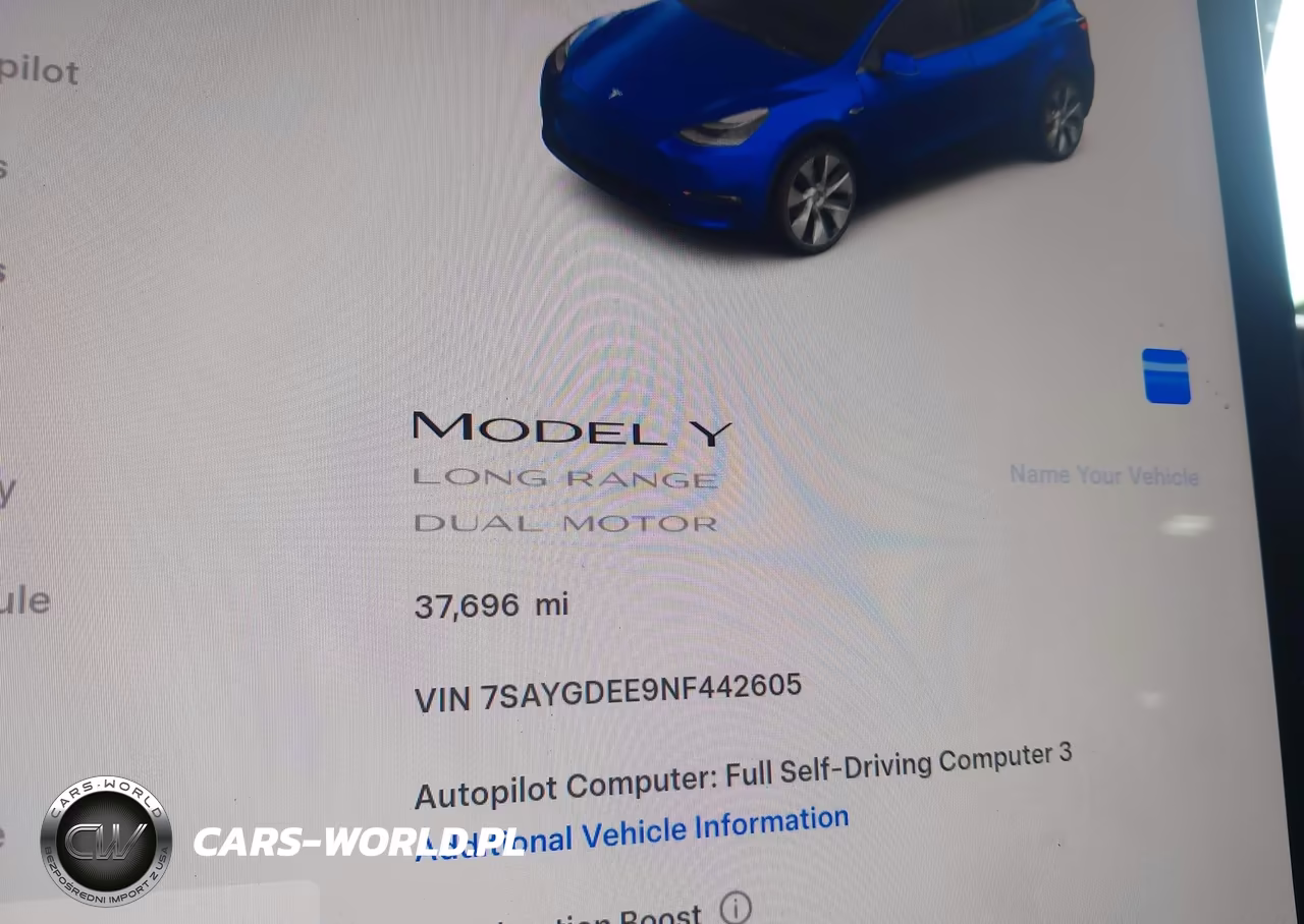 2022 Tesla Model Y Long Range Dual Motor All-Wheel Drive VIN:7SAYGDEE9NF442605 - 7