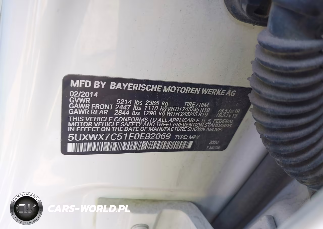 2014 BMW X3 xDrive35I VIN:5UXWX7C51E0E82069 - 9