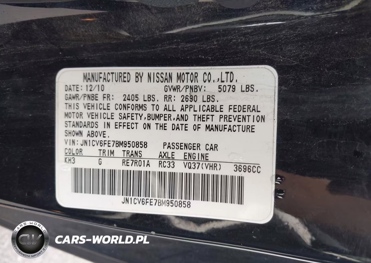 2011 Infiniti G37 VIN:JN1CV6FE7BM950858 - 9