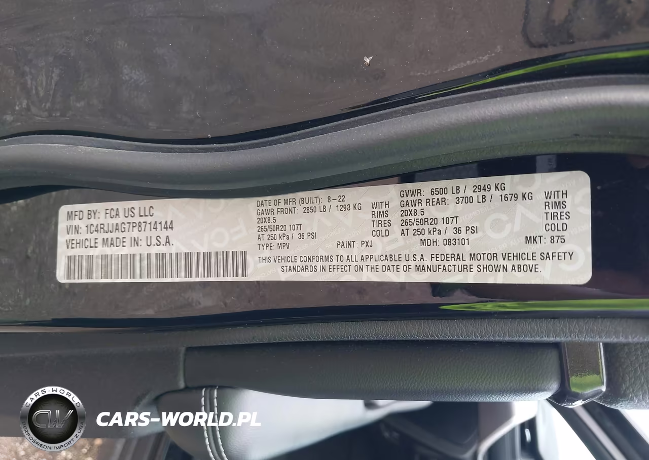 2023 Jeep Grand Cherokee L Altitude 4X2 VIN:1C4RJJAG7P8714144 - 9
