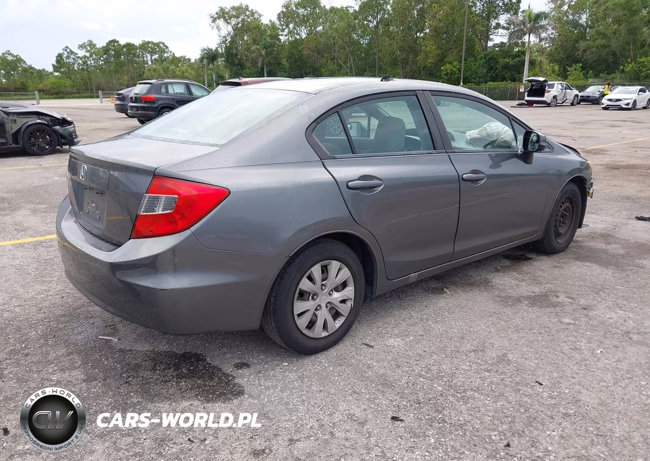 2012 Honda Civic Lx VIN:19XFB2F51CE021714 - 4