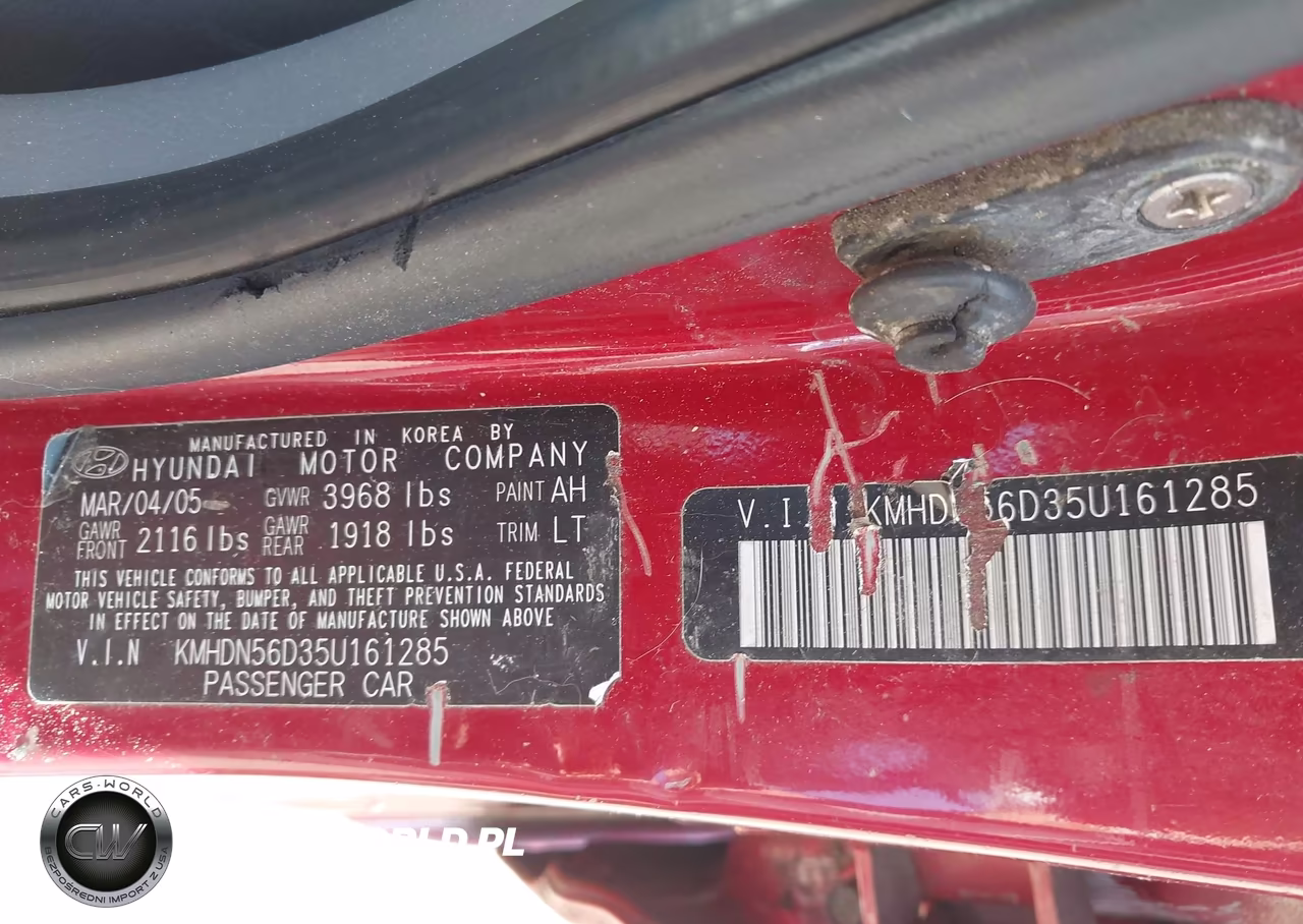2005 Hyundai Elantra Gls-Gt VIN:KMHDN56D35U161285 - 9