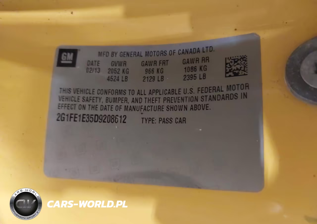 2013 Chevrolet Camaro 1Ls VIN:2G1FE1E35D9208612 - 9