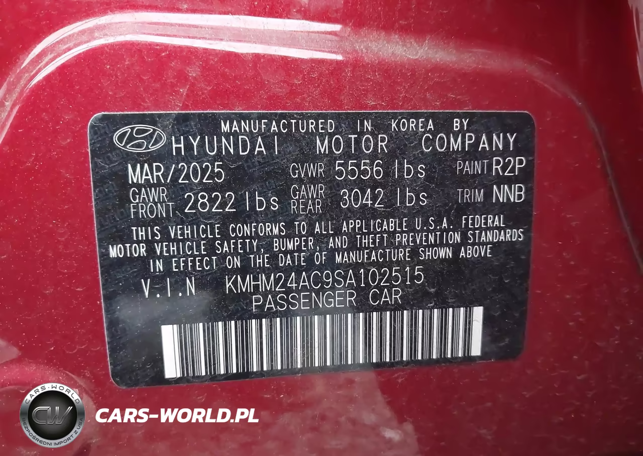 2025 Hyundai Ioniq 6 Se VIN:KMHM24AC9SA102515 - 9